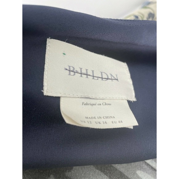 BHLDN Gianni Size 12  Floral Embroidered Gown Dress - Picture 9 of 9